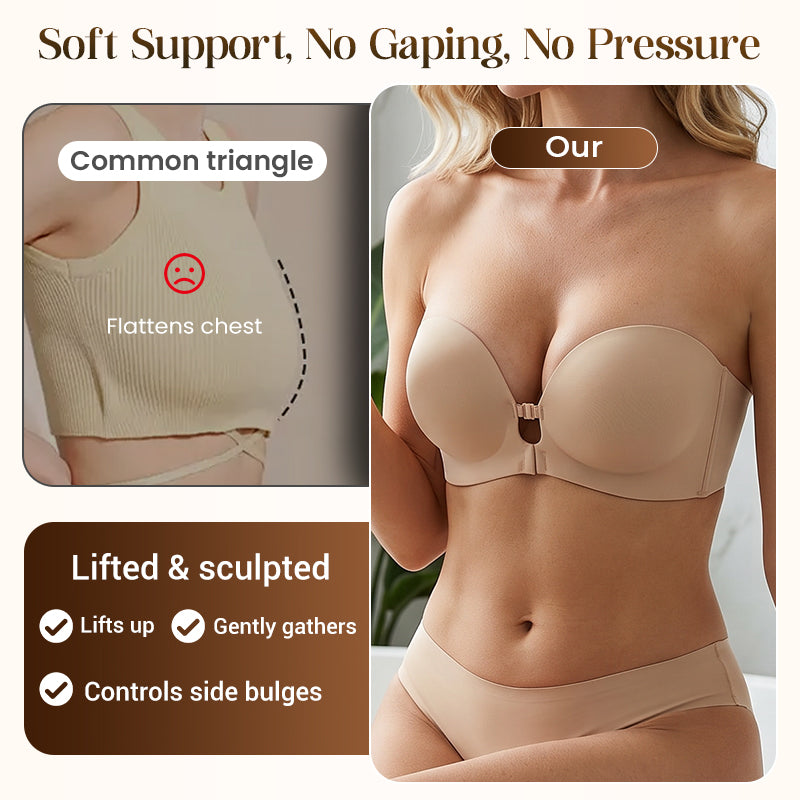 💜💜Seamless Front Closure Bra With Adjustable Straps