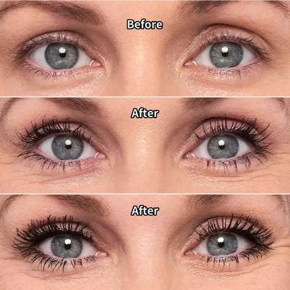 💜All-Day Beautiful Lashes, Smudge-Proof! Waterproof Fiber Mascara for Natural Volume.