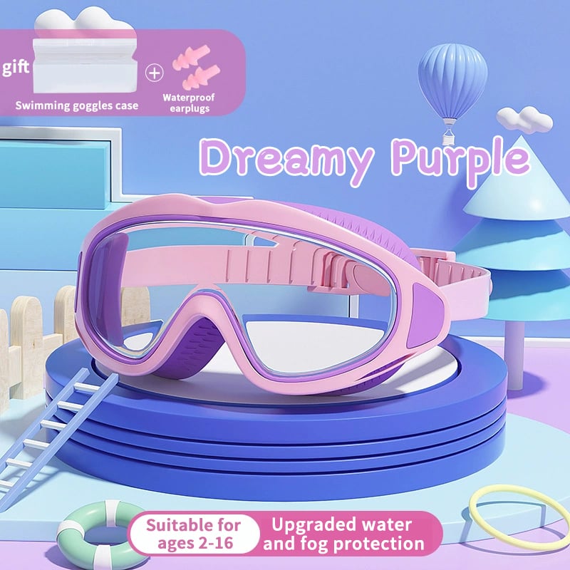 💜 LAST DAY PROMOTION - 50%OFF💜HD children's large frame waterproof and anti-fog swimming goggles🥽