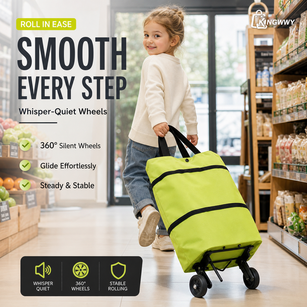 🔥2-in-1 Foldable Shopping Cart🛒