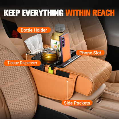 🚗Multifunctional Car Armrest Cushion – Ergonomic Comfort for Long Drives & Commuting✨