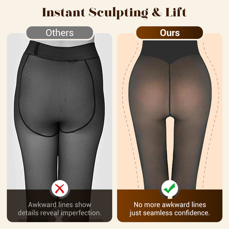 ⚡⚡50K+ SOLD!❄️One-Seam Pile-Lined Shaping Tights✨ Stay Warm, Look Snatched💕