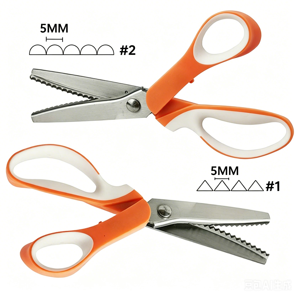 ✂️ Professional Pinking Shears – Sharp Serrated Fabric Scissors for Clean Zigzag Edges