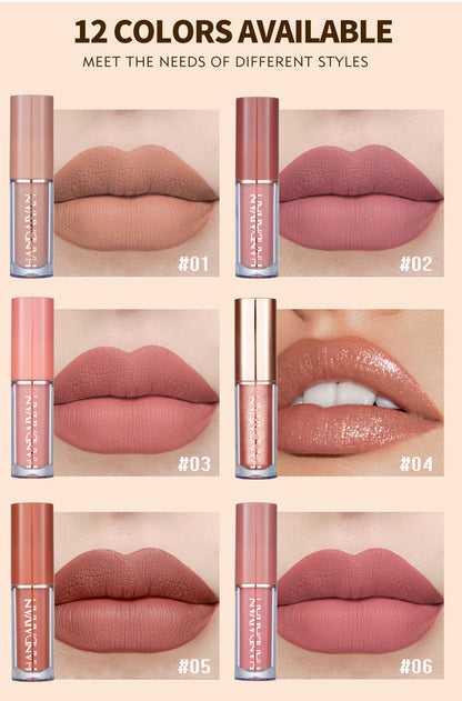 💄12-colour liquid lipstick