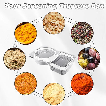 🔥LAST DAY PROMOTION - 50%OFF🔥Double Compartment Snack Containers With Lids