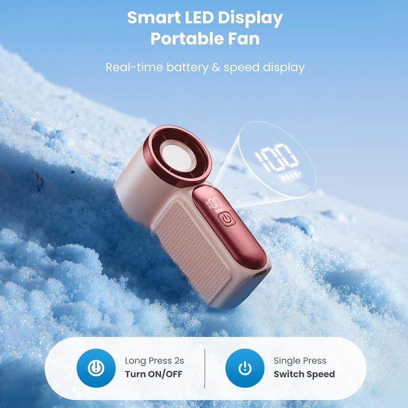❄️ ❄️Turbo Handheld Fan – 16900 RPM, 6 speeds, LED display