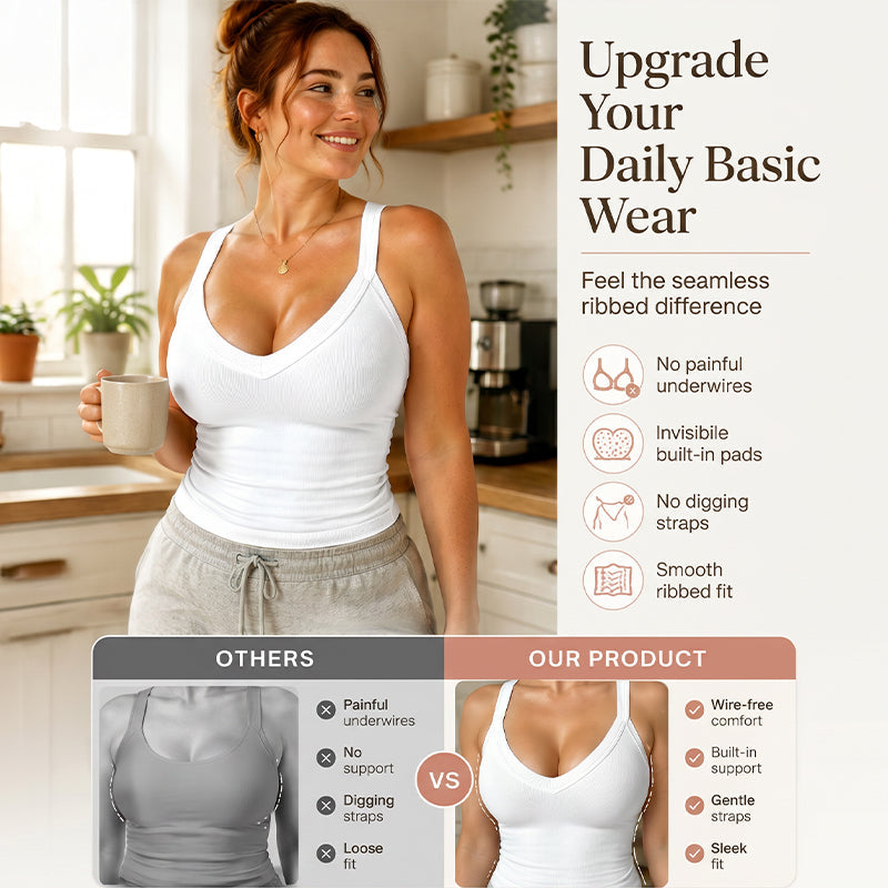 Women's Deep V-Neck Camisole Slim Fit