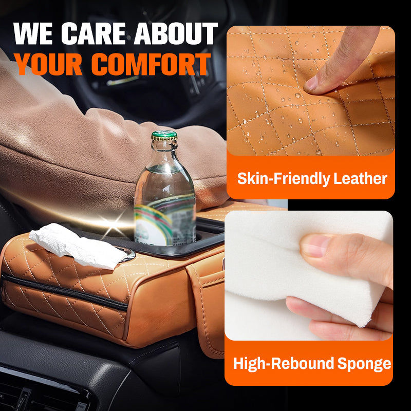 🚗Multifunctional Car Armrest Cushion – Ergonomic Comfort for Long Drives & Commuting✨