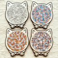 🎅135-Piece Morandi-Colored Cat Shaped Wooden Jigsaw Puzzle