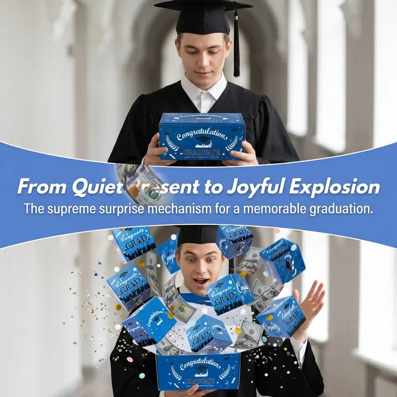 🎓Money Surprise Gift Box – Explosive Pop-Up for Grads 💥