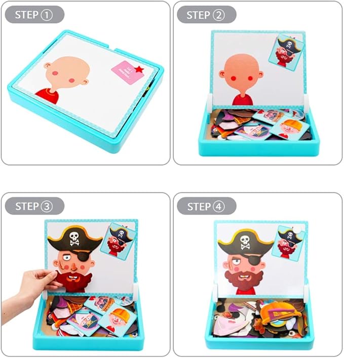 🎃HALLOWEEN PRE-SEASON 50% OFF👻 Magnetic Puzzle Dress-Up Game Children's Double-Sided Educational Toy Portable Preschool Learning Toy