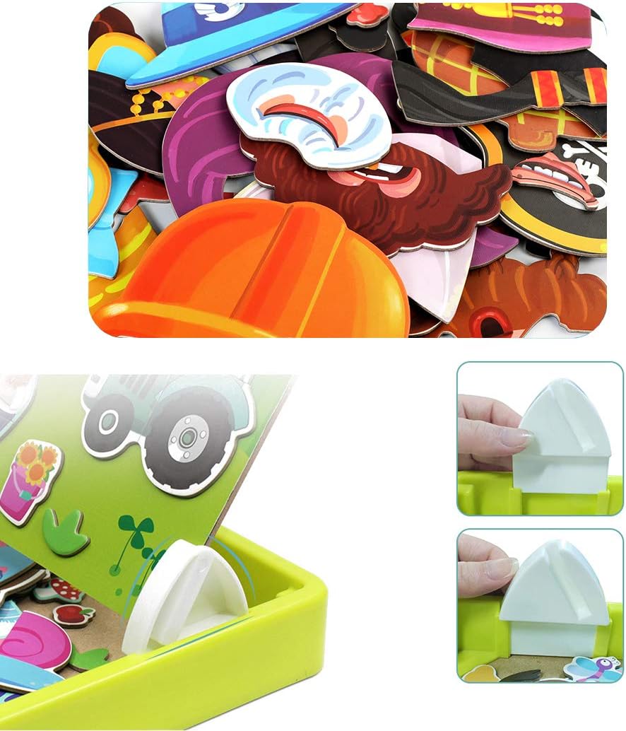 🎃HALLOWEEN PRE-SEASON 50% OFF👻 Magnetic Puzzle Dress-Up Game Children's Double-Sided Educational Toy Portable Preschool Learning Toy
