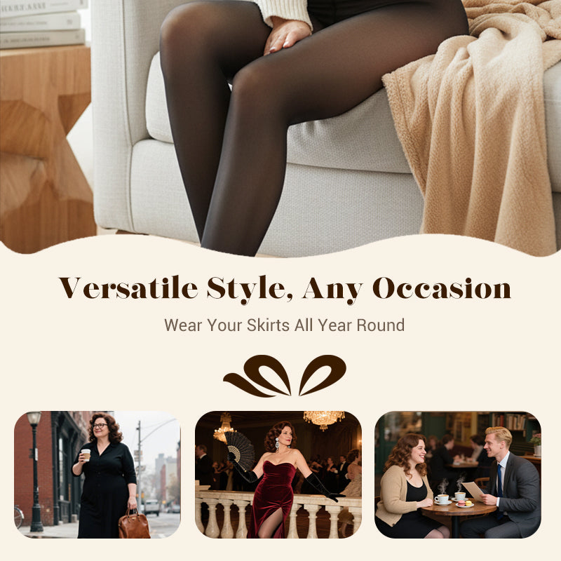 ⚡50K+ SOLD!❄️One-Seam Pile-Lined Shaping Tights✨ Stay Warm, Look Snatched💕