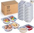 🔥LAST DAY PROMOTION - 50%OFF🔥Double Compartment Snack Containers With Lids