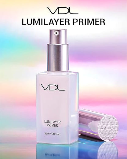 🖤Black Friday Sale🖤VDL Lumilayer Primer (Glowy Finish, 1.01fl oz) - Illuminating Pearl Makeup Base for Glowing Skin. Korean Makeup. Hydrating Radiance
