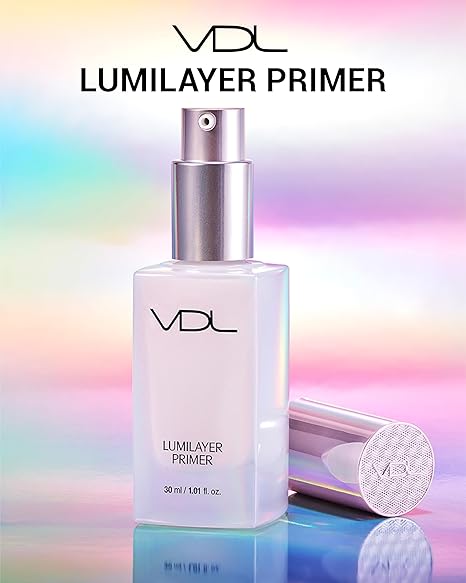 🖤Black Friday Sale🖤VDL Lumilayer Primer (Glowy Finish, 1.01fl oz) - Illuminating Pearl Makeup Base for Glowing Skin. Korean Makeup. Hydrating Radiance