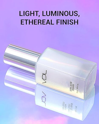 🖤Black Friday Sale🖤VDL Lumilayer Primer (Glowy Finish, 1.01fl oz) - Illuminating Pearl Makeup Base for Glowing Skin. Korean Makeup. Hydrating Radiance