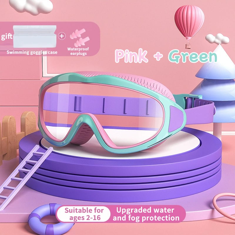 💜 LAST DAY PROMOTION - 50%OFF💜HD children's large frame waterproof and anti-fog swimming goggles🥽