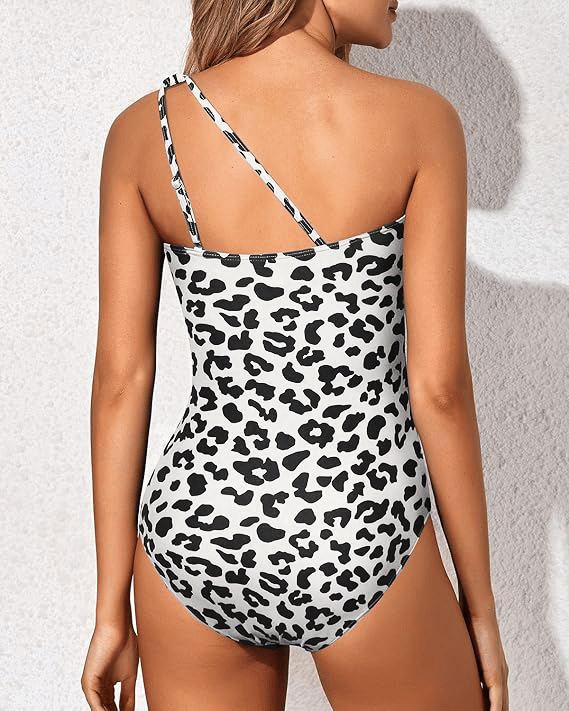💖LAST DAY SPECIAL PRICE: ￡13.99!!💖Women's Cutout One Shoulder One Piece Swimsuit👙