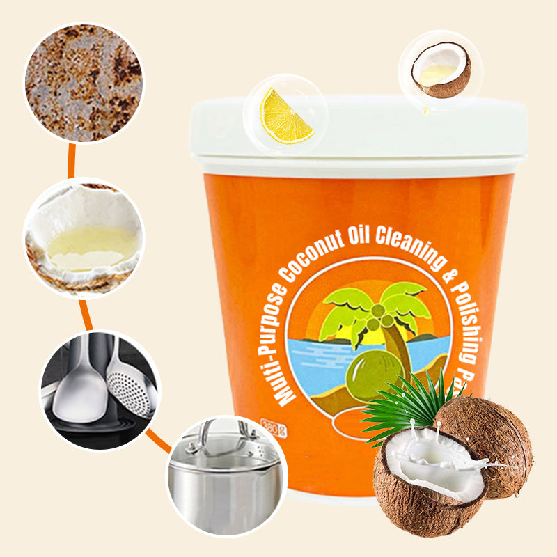 🔥LAST DAY PROMOTION - 50%OFF🔥Multi-Purpose Coconut Oil Cleaning & Polishing Paste