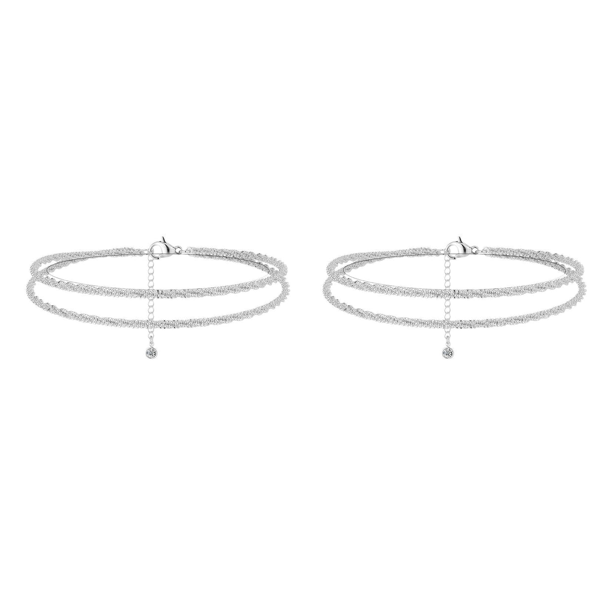 💜LAST DAY - BUY 1 GET 1 FREE💜Dainty Layered waterproof anklet