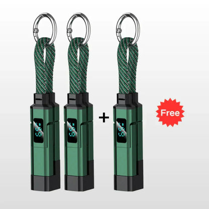 🔥4-in-1 Digital Display Keychain Charging Cable