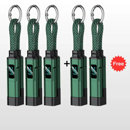 🔥4-in-1 Digital Display Keychain Charging Cable