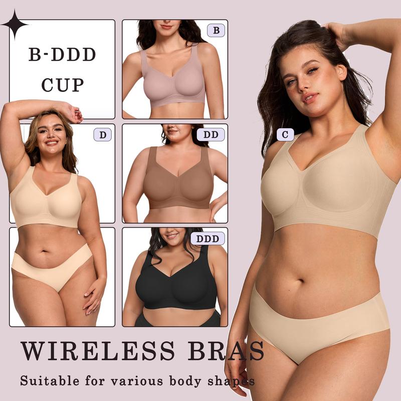 💜 BLACK FRIDAY BIG DEAL💜Women's Seamless Full Coverage Wireless Bra（副本）