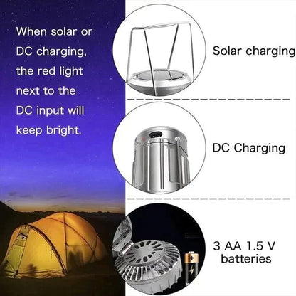 🔥LAST DAY PROMOTION - 50%OFF🔥Portable LED Camping Lantern With Fan