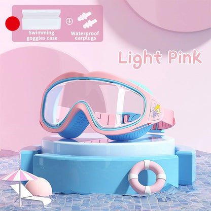 💜 LAST DAY PROMOTION - 50%OFF💜HD children's large frame waterproof and anti-fog swimming goggles🥽