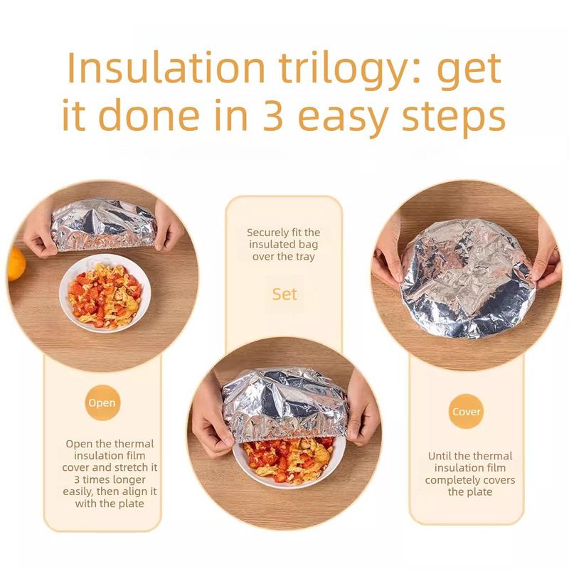 💥🎁home dining table food container aluminum foil heat-retaining cover
