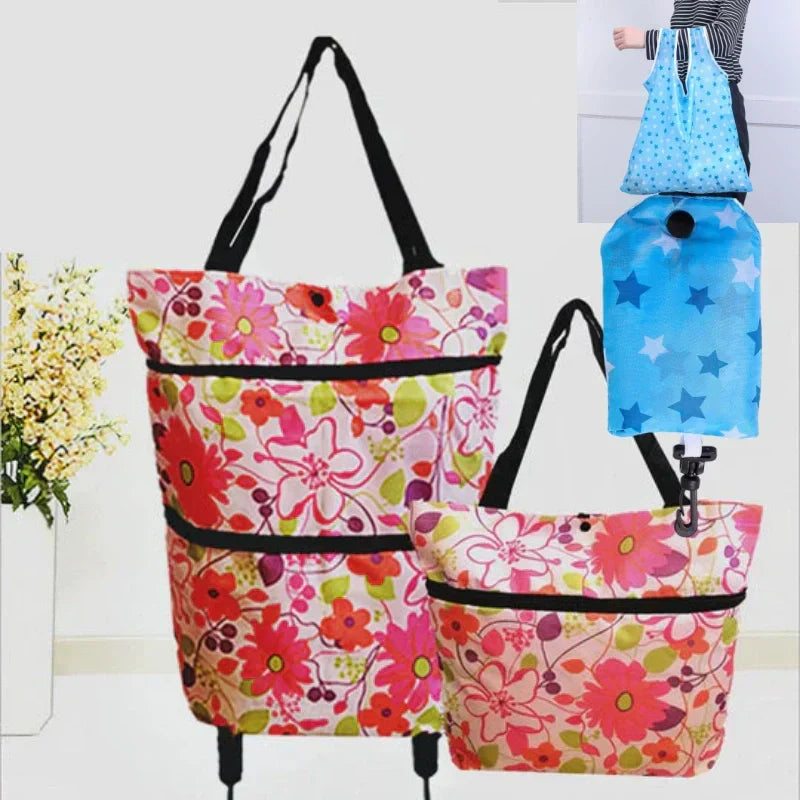 🔥2-in-1 Foldable Shopping Cart🛒