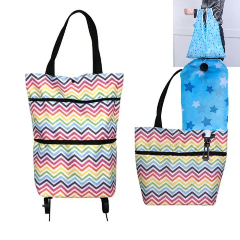 🔥2-in-1 Foldable Shopping Cart🛒