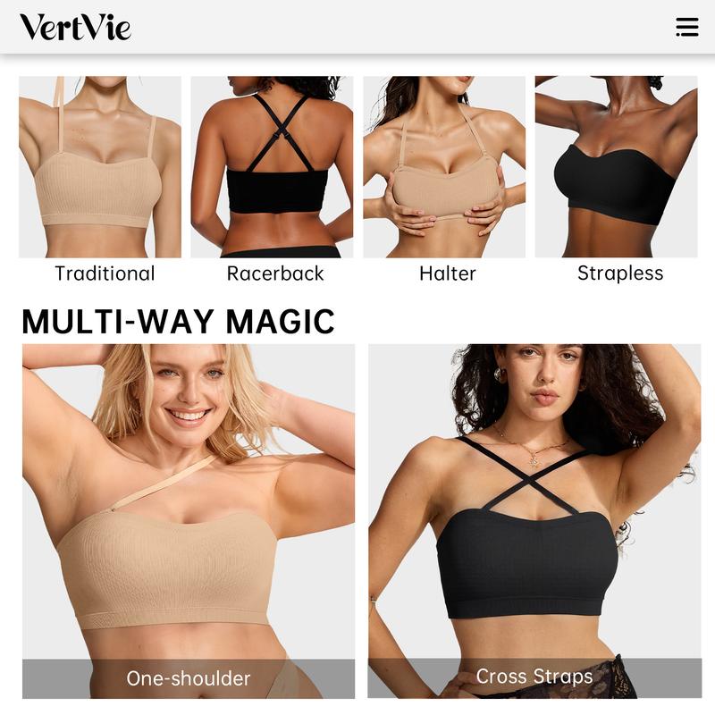 💜LAST DAY BUY 1 GET 1 FREE💜Strapless, wire-free bra with crossover side closure