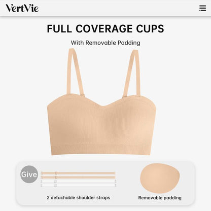 💜LAST DAY BUY 1 GET 1 FREE💜Strapless, wire-free bra with crossover side closure