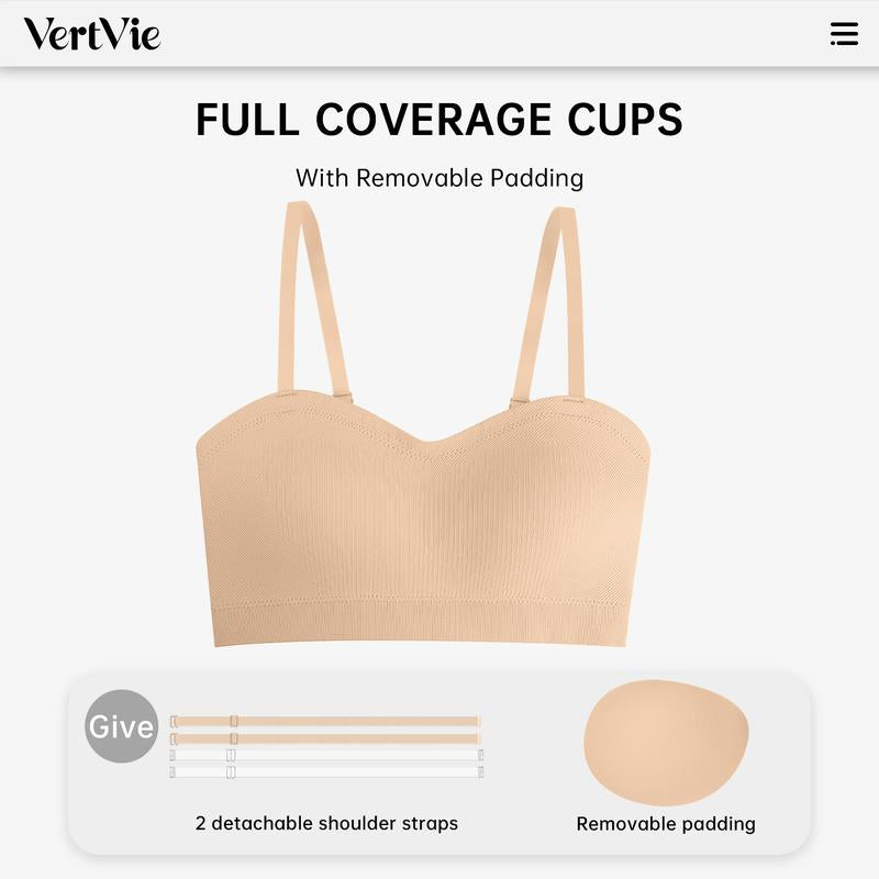 💜LAST DAY BUY 1 GET 1 FREE💜Strapless, wire-free bra with crossover side closure