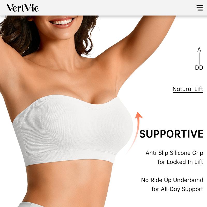 💜LAST DAY BUY 1 GET 1 FREE💜Strapless, wire-free bra with crossover side closure