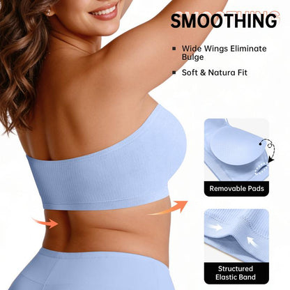 💜LAST DAY BUY 1 GET 1 FREE💜Strapless, wire-free bra with crossover side closure