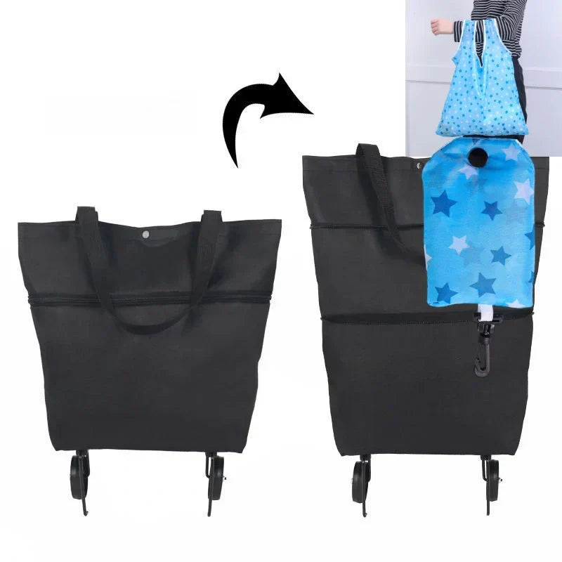 🔥2-in-1 Foldable Shopping Cart🛒