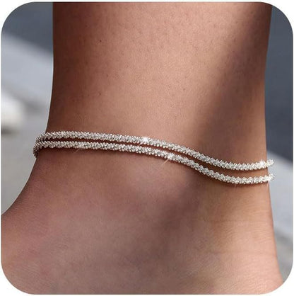 🩷Dainty Layered Waterproof Anklet