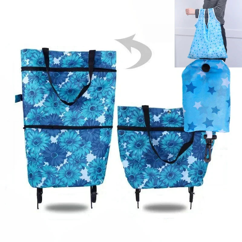 🔥2-in-1 Foldable Shopping Cart🛒