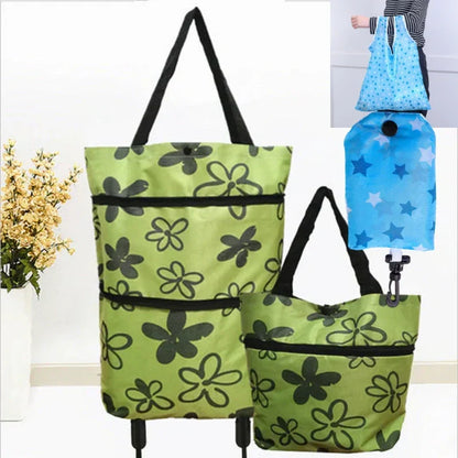 🔥2-in-1 Foldable Shopping Cart🛒