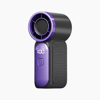 ❄️ Turbo Handheld Fan – 16900 RPM, 6 speeds, LED display