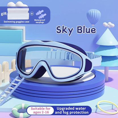 💜 LAST DAY PROMOTION - 50%OFF💜HD children's large frame waterproof and anti-fog swimming goggles🥽