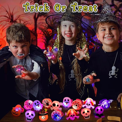 🎃HALLOWEEN PRE-SEASON 50% OFF👻LED Light Halloween Glowing Ring😍 - Set with 50pcs