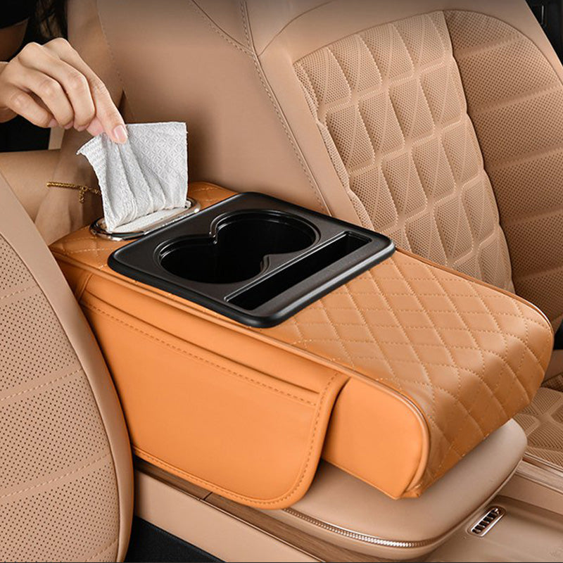 🚗Multifunctional Car Armrest Cushion – Ergonomic Comfort for Long Drives & Commuting✨