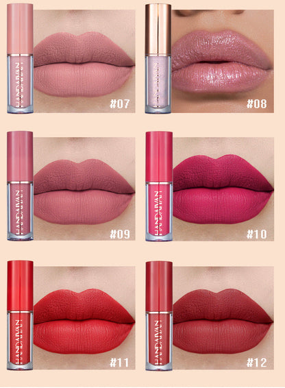 💄12-colour liquid lipstick