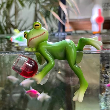 🔥Last Day Sale 50% OFF 🐸🍷 Frog Flower Pot Hanger Ornament