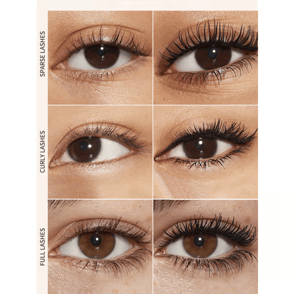 💜All-Day Beautiful Lashes, Smudge-Proof! Waterproof Fiber Mascara for Natural Volume.
