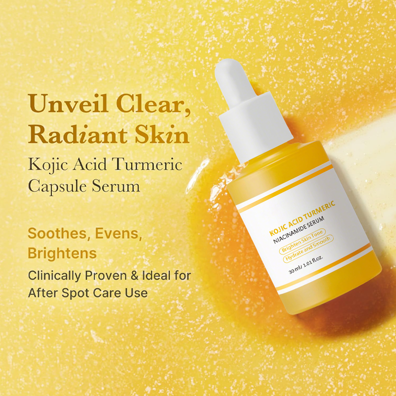 Kojic Acid Turmeric Power Duo for Face & body | Ideal for Troubled Skin & Use After Spot Care | Soothing & Calming with Kojic Acid, Turmeric, Niacinamide